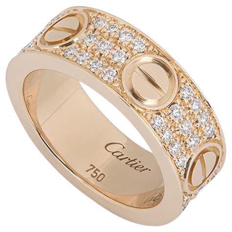 cartier rose gold love ring|cartier love interlocking ring.